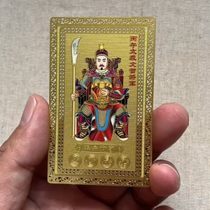 2026 Taisui Card Metal Amulet Year of the Horse FengShui Lucky Charm Good Luck Wealth Success and Protection