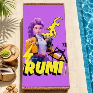 Hasbro | anime k-k-popS soft Beach Towel Trip swim d-demonS Pool bath h-hunters-S Gym M-Mira R-Rumi home room Z-Zoey meme Decor Gift