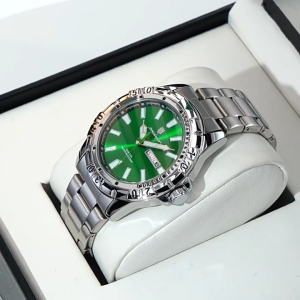 POEDAGAR Genuine Mens Watch Stainless Steel Strap Luminous Calendar Waterproof 959