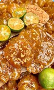 Mứt tắc rim mật ong muối ớt - Hộp 500gram