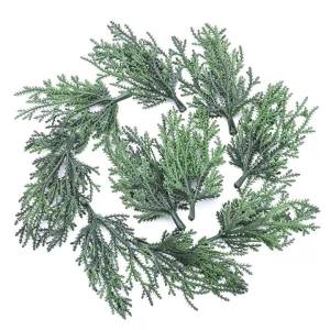 20/40pcs Artificial Plants Mini Cypress Pick Christmas Tree Filler Outdoor Wedding Flowepot Home Table Scrapbook DIY Decorations