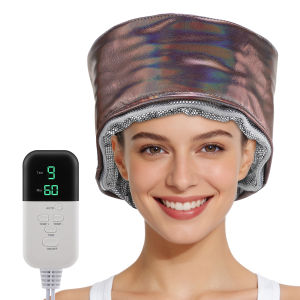 Ms.Dear | Hair Steamer For Deep Conditioning Thermal Heat Cap 9-Level 5 Timer Electric Thermal Hat Waterproof Salon Hair SPA Steamer Cap