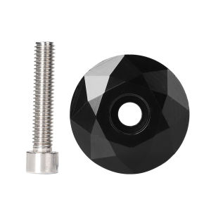 Premium Aluminum Alloy Bike Stem Top Cap with Screw for MTB Headset Cover Strong and Corrosion-Resistant Bike Part