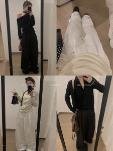 LILI Miss New 2025 Linen Casual Pants Women Thin Loose Straight Floor-Length Trousers Comfortable Breathable Summer Pants