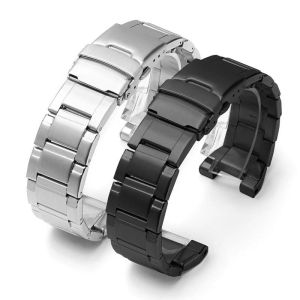 Aotelayer dây đeo đặc biệt dây đeo đồng hồ thép toàn bộ không gỉ rắn Qulity cao cho CASIO GST-W300G W300 s300g S300 S300 s210b s100g S110 w100g W110 thay thế đai dây đeo cổ tay bằng dụng cụ