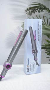 Maimeite Catokan Rambut 2 in 1 Panel spiral Hair Curly Hair Straightener Suhu dapat disesuaikan 140℃-230℃