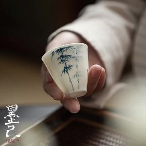 Ceramic Gongfu Tea Cup Hand-painted Underglaze