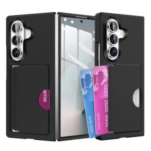 Ốp Lưng Bảo Vệ Chống Sốc Chống Trầy Xước Có Khe Đựng Thẻ Cho Samsung Galaxy Z Fold 8/7/6 Ultra Chất Liệu PC Cứng Mờ.