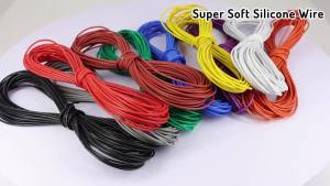 3m-10m 30AWG ~ 8AWG Flexible Silicone Wire High Temperature Battery Automotive Copper Wire Ultra Soft Heat-resistant Cable