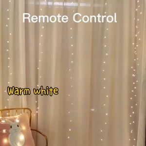 Raya Light Xmas LED 100/200/300LED USB Fairy light Curtain String Lights Decoration Deepavali Raya Wedding Christmas