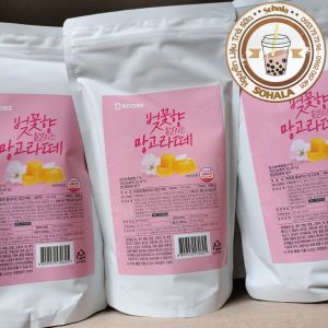 Bột Hoa Anh Đào Beobe Hàn Quốc pha trà sữa latte đá xay thơm ngon
