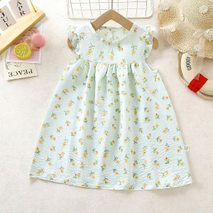 Chinese Style A-Line Princess Dress with Floral Print