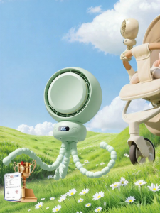 TUiU | Portable Silent Oscillating Baby Stroller Fan