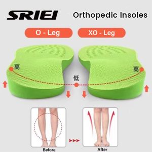 SRIEI 1 Pair Orthopedic Insoles O/X Leg Correct Sole Pads Orthotics Insoles Arch Support Flat Foot Insoles Plantar Fasciitis Pads 鞋垫