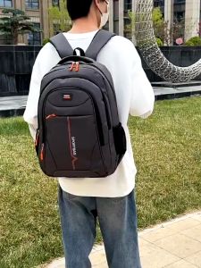 กระเป๋าเป้สีดำผู้ชาย แฟชั่น Backpack รุ่น M45 กระเป๋าเป้