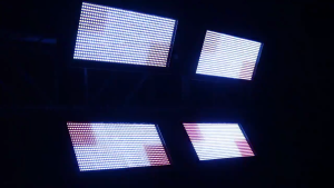 200W 960 RGB LED Marquee Strobe Light (8 segments) Flashing Stormy Wash Dynamic Lights with DMX512 for Live Show KTV Nightclub DJ Wedding Bar Disco Event Stage Party