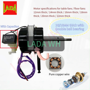 【3speed mode】NIDEC Universal Pure Copper 1KG Wire 16 18 Electric fan motor Double ball bearing table fan motor FROM JAPAN