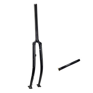 SILVEROCK 700C Chrome Steel Rigid Fork 1 inch 25.4mm or 1 1/8" 28.6mm Disc Brake Thru Axle Threadless for Touring Bike Gravel Road Bicycle Forks Classic