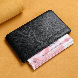 Ladies Long Thin Leather Wallet 2024 New Style Durable Stitching Fresh Style Automatic Buckle Closure Horizontal Shape
