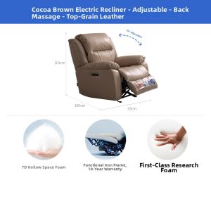 Electric Intelligent Single Person Massage Leather Sofa Rocking Chair