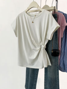 YIFENGXIN | Black Off-Shoulder Slim Fit Ruffle Sleeve T-Shirt