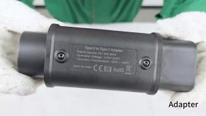 Kolanky Type 2 To Type 1 32A 7.2KWEV Charging Adaptor IEC 62169 Female Plug To Sae J1772 Charging Electric Vehicle