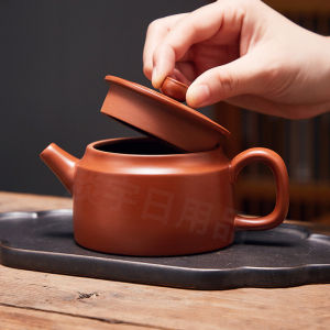 Large Capacity Open Mouth Zisha Teapot Tea Brewing Ball Hole Hanwa Pot Wide Neck Gongfu Neilianshu Clay Tea Set Practical