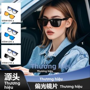 Kính Thông Minh GS05 Dành Cho Nam 2 Trong 1 Di Động Chống Tia UV Phân Cực Chống Ánh Sáng Xanh Gọng Đen Tròng Trắng Kính Nghe Nhạc