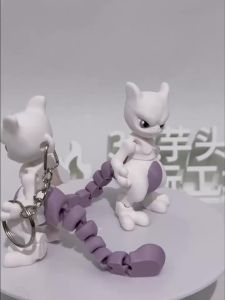 Bandai | Mô Hình Pokémon Mewtwo 3D In Kỹ Thuật Số Khớp Nối Linh Hoạt Móc Treo Ba Lô Đạo Cụ Cosplay Dành Cho Người Hâm Mộ Anime Và Người Sưu Tầm