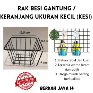 RAK KESI GANTUNG KERANJANG KAMAR MANDI KAWAT BESI TEBAL HITAM MURAH BERKUALITAS PROMO DISKON TERLARIS