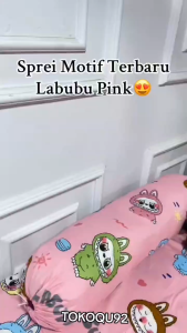 SPREI MOTIF LABUBU LUCU // SPREI ANAK MOTIF LABU-LABU