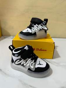 Sepatu sneakers anak cewek cowok LED J2317 3wrn sz 21-30