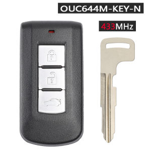 KEYECU OUC644M-KEY-N 315MHz/ 433MHz ID46 PCF7952 Chip Samrt Remote Key Fob for Mitsubishi Lancer Outlander ASX Mirage 2008-2018