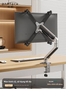 Brateck | Đế Đỡ Màn Hình 17-32 Inch Di Động Không Cần Khoan Lỗ