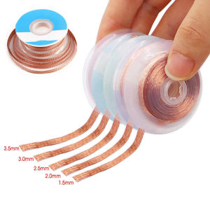 Desoldering Mesh Braid Tape 1.0-3.0mm Copper Welding Point Solder Remover Wire Soldering Wick Tin Lead Cord Flux For Soldering