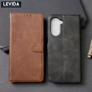 Flip Cover Kulit Leather Case Sarung Buku Kulit Case Vivo Y03 Vivo Y18 Vivo Y28 4G