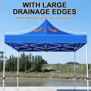 Tents for Camping Waterproof Outdoor Stall Tent Large 3x3m Sunshade Waterproof Tent Extendable and Adjustable Height Folding Large Tent Easy to Disassemble Tent Heavy