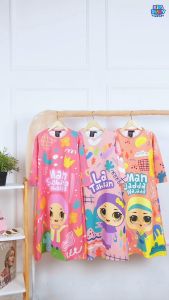 Best Seller Gamis Anak Perempuan Motif Karakter Print Humaira Seri Mutiara 1-12 Tahun