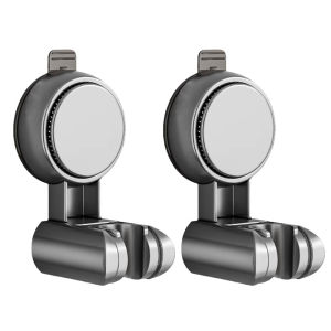 Punch-free Suction Cup Shower Bracket Fixing Artifact Removable and Adjustable Bathroom Shower Rack Shower Head Accessories