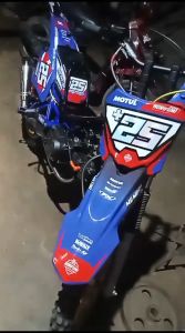Decal Stiker Bebek Standar MODEL ojek sawah padi gabah Custom Racing Race Decal Strip