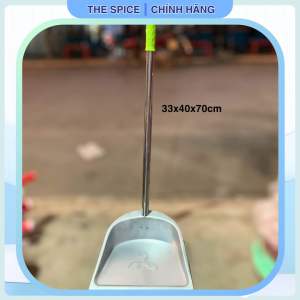 Ky hốt rác inox cán dài 70cm