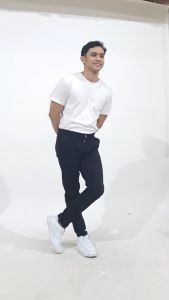 SRSEVEN7 Celana Chino Panjang Pria Big Size Black