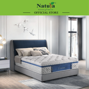 Natura Ceramic White 14" Mattress/Free Delivery/12-Year Warranty/Vitalize/Virase/Double Max Tech/Cool Gel Memory Foam/Harmotex Technology/7-Zone Support/Zero Motion Transfer