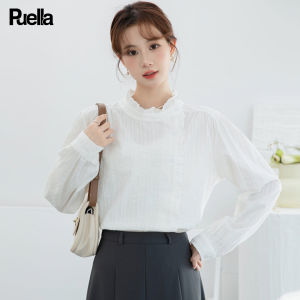 puella | Fashional Standing Collar Long Sleeve Shirt