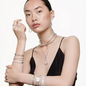 สวารอฟสกี้ กำไล Hyperbola อินฟินิตี้ ขาว เคลือบโรเดียม สร้อยข้อมือสวารอฟสกี้ สร้อยข้อมือคู่รัก สร้อยข้อมือเงินแท้ 925 สร้อยข้อมือ 2 in 1 สร้อยข้อมือแฟชั่น ชุดเครื่องประดับสตรี สร้อยข้อมือเงินสเตอร์ลิง เครื่องประดับสตรี จัดส่งรวดเร็ว จัดส่งฟรี