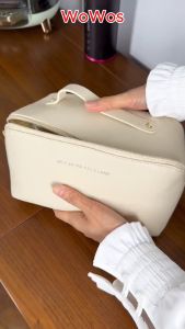 กระเป๋าออแกไนเซอร์ ขนาดใหญ่ กันน้ํา หนัง PU จุของได้เยอะ แบบพกพา อเนกประสงค์ มี 4 สี