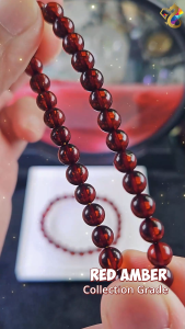 Collection Grade Red Amber Bracelet