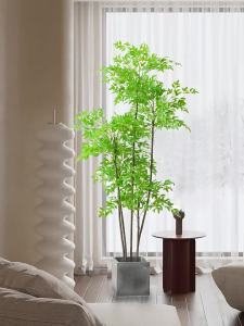 【Send flower pots】Nandina Artificial Plants big size 120/160cm Nearly Natural for Indoor and Outdoor Decoration