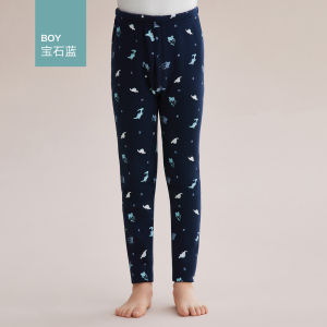 Hodohome Kids Fleece Warm Pants Boys Long Johns Wear Thick Leggings Girl Single Cotton Pants Fall and Winter