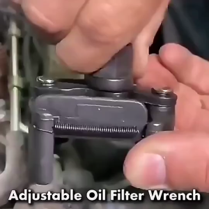 Adjustable Dua Rahang Oil Filter Wrench Fuel Filter Remover Cast Steel Filter Wrench 60-80 Mm Cast Steel Removal Tool